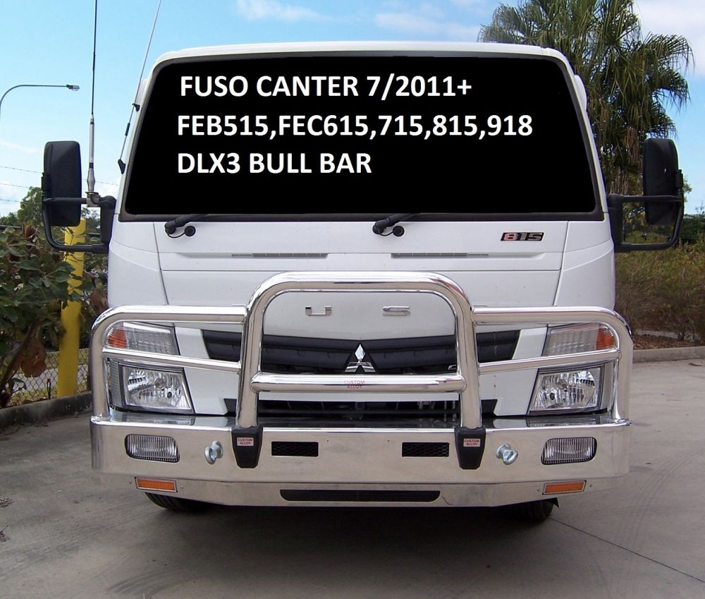 FUSO CANTER FE Deluxe 3 Bullbar with Bumper Lights (2011 to 2012)