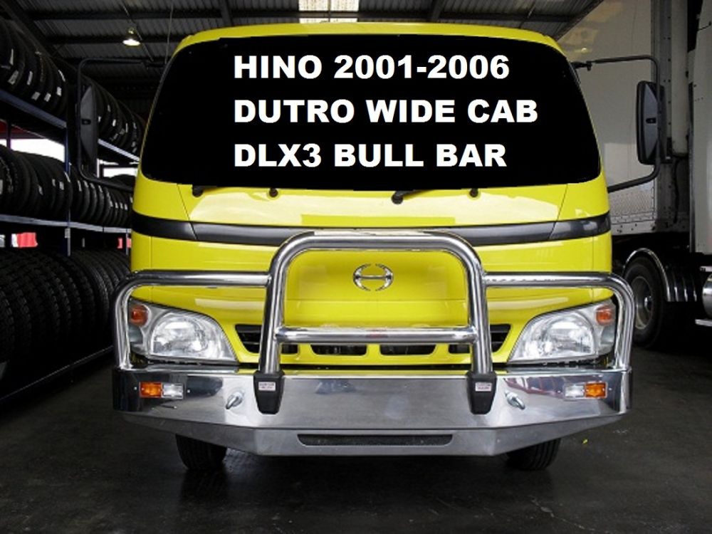 HINO DUTRO  Deluxe 3 Bullbar with Towpin (/01 to /06)