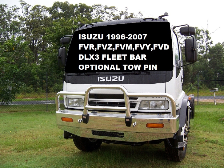 ISUZU FVM (F3)  Deluxe 3 Bullbar with Towpin (/03 to /05)