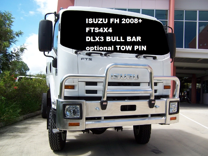 ISUZU FTS (FH)  Deluxe 3 Bullbar with Towpin (/08 to )