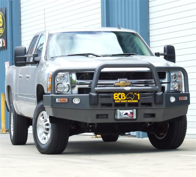 CHEVROLET SILVERADO 2500HD Winch Bullbar with Bumper Lights (/08 to /10)