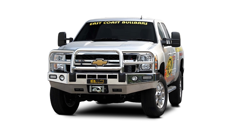 CHEVROLET SILVERADO 2500HD Winch Bullbar with Bumper Lights (/11 to 08/14)