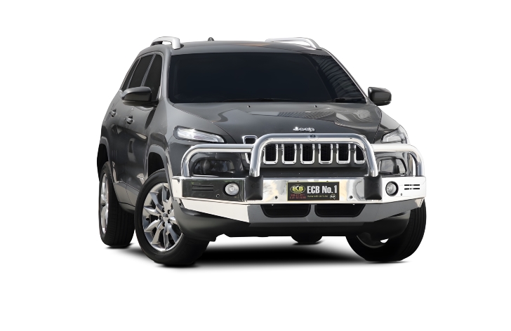 JEEP CHEROKEE KL Bullbar with Bumper Lights (06/14 to 12/18)