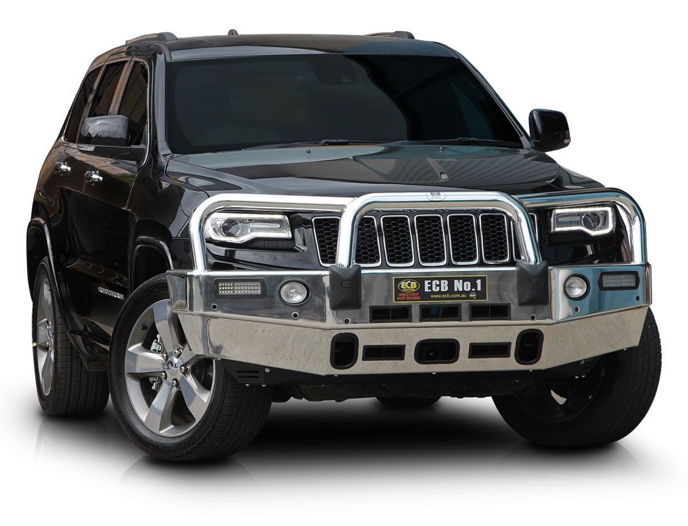 JEEP GRAND CHEROKEE MY14 OVERLAND Bullbar with Bumper Lights (06/13 to 03/17)