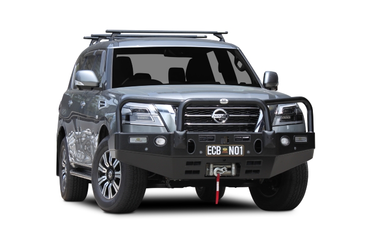 NISSAN PATROL Y62 Winch Bullbar with Bumper Lights (08/19 to 11/21)