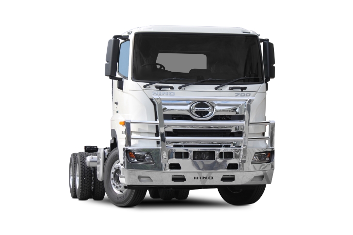 HINO 700 SERIES  Hino Full Protection Alloy Bullbar with Towpin, FUPS Compatible (MY21 to )