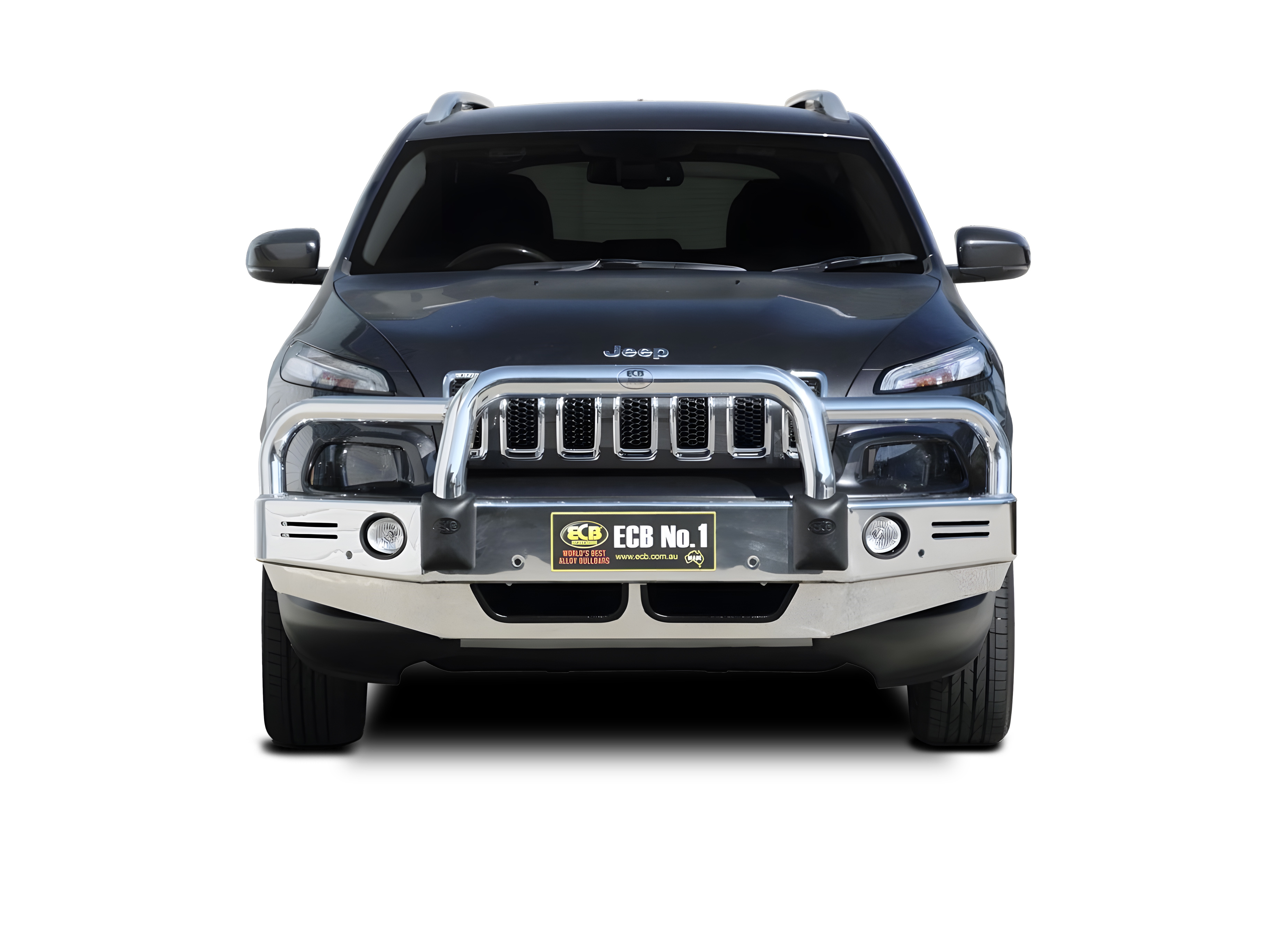 JEEP CHEROKEE KL Bullbar with Bumper Lights (06/14 to 12/18)