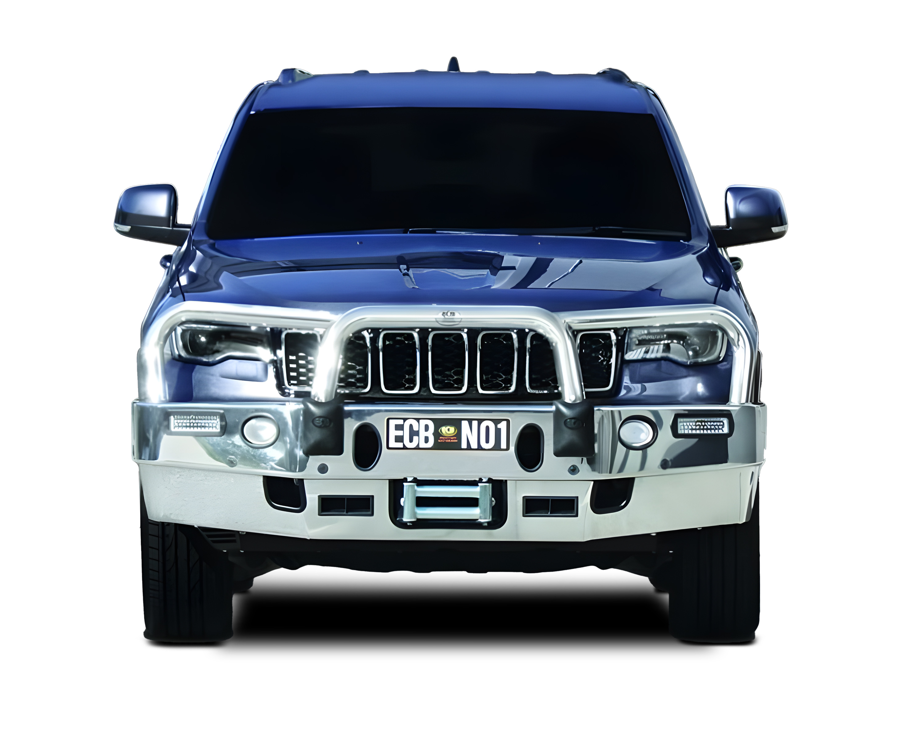 JEEP GRAND CHEROKEE LAREDO Winch Bullbar with Bumper Lights (04/17 to 08/19)