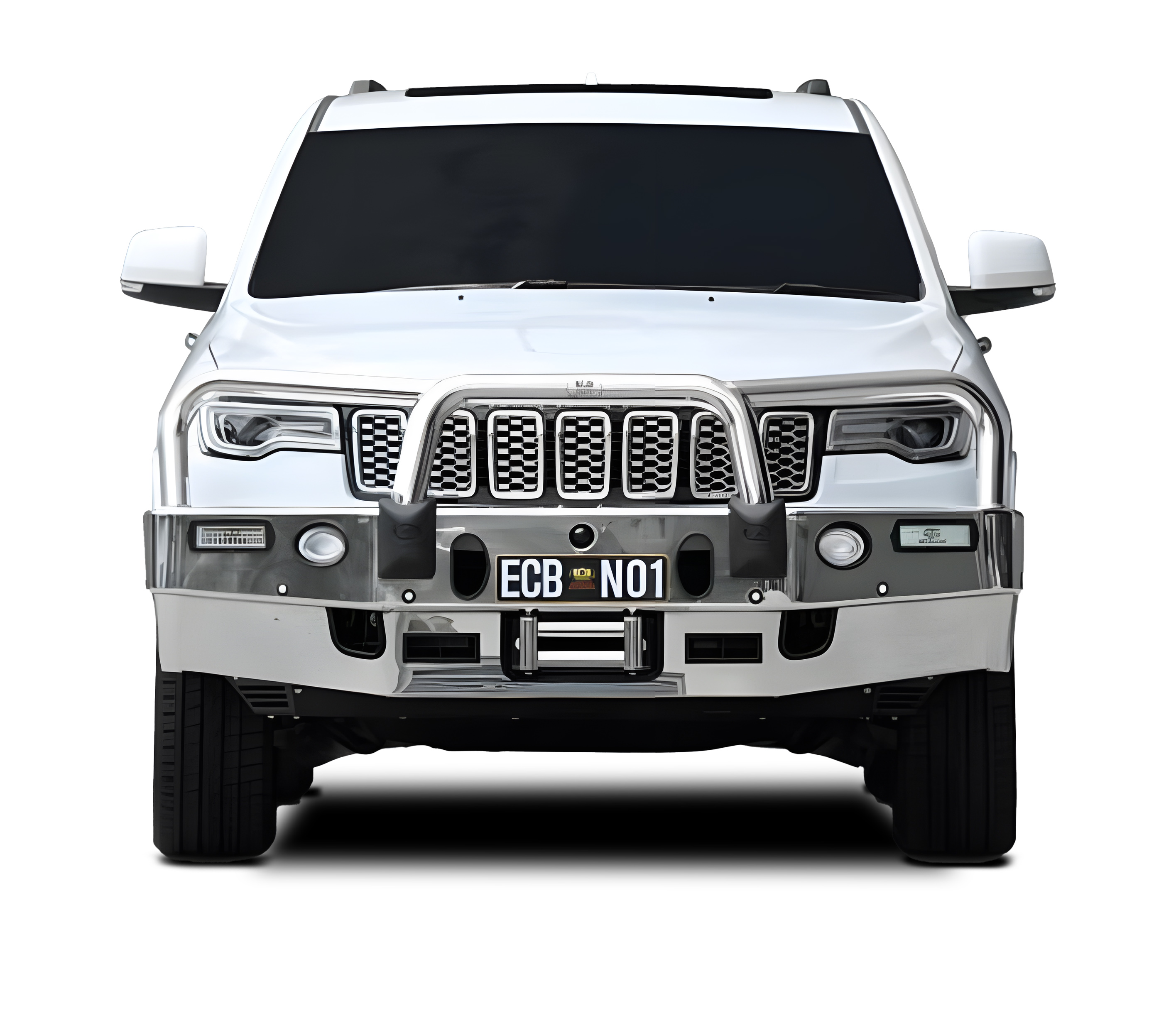 JEEP GRAND CHEROKEE OVERLAND Winch Bullbar with Bumper Lights (04/17 to 09/20)