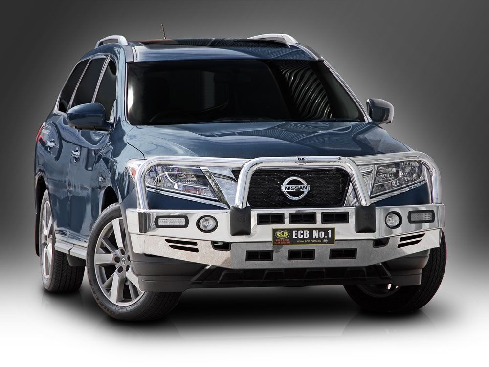 NISSAN PATHFINDER R52 Bullbar with Bumper Lights (10/13 to 11/16)