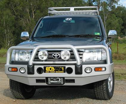 TOYOTA LANDCRUISER 100 SERIES Winch Bullbar with Bumper Lights (04/98 to 10/07)