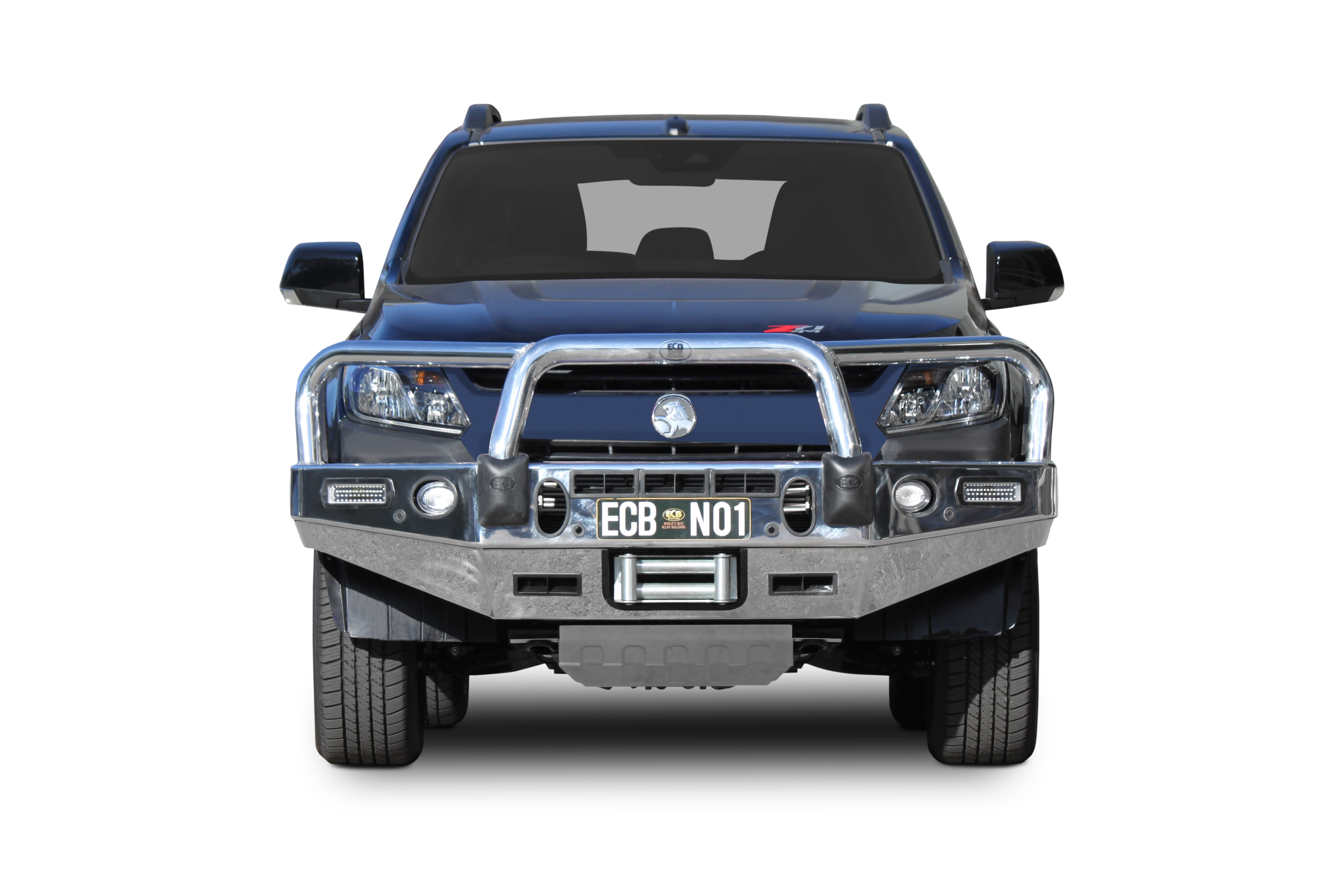 HOLDEN COLORADO Z71 Winch Bullbar with Bumper Lights (06/19 to 12/20)