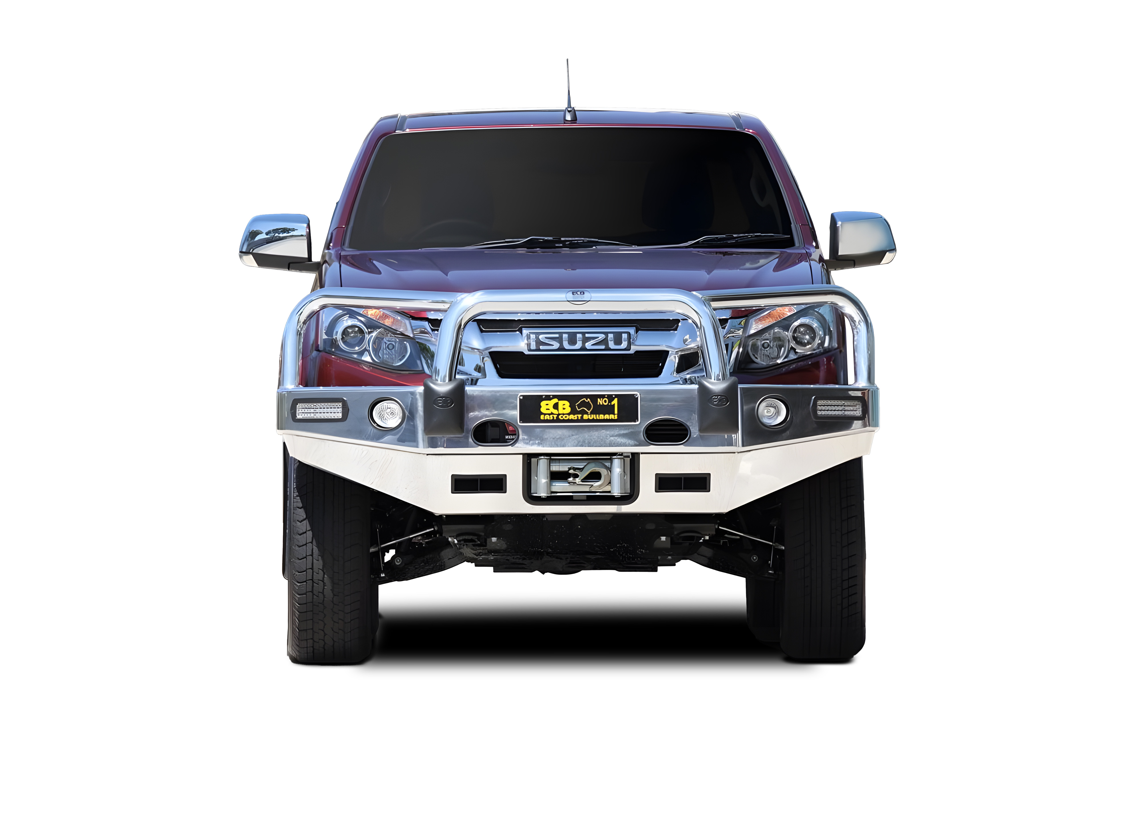 ISUZU D-MAX  Winch Bullbar with Bumper Lights (06/12 to 01/17)