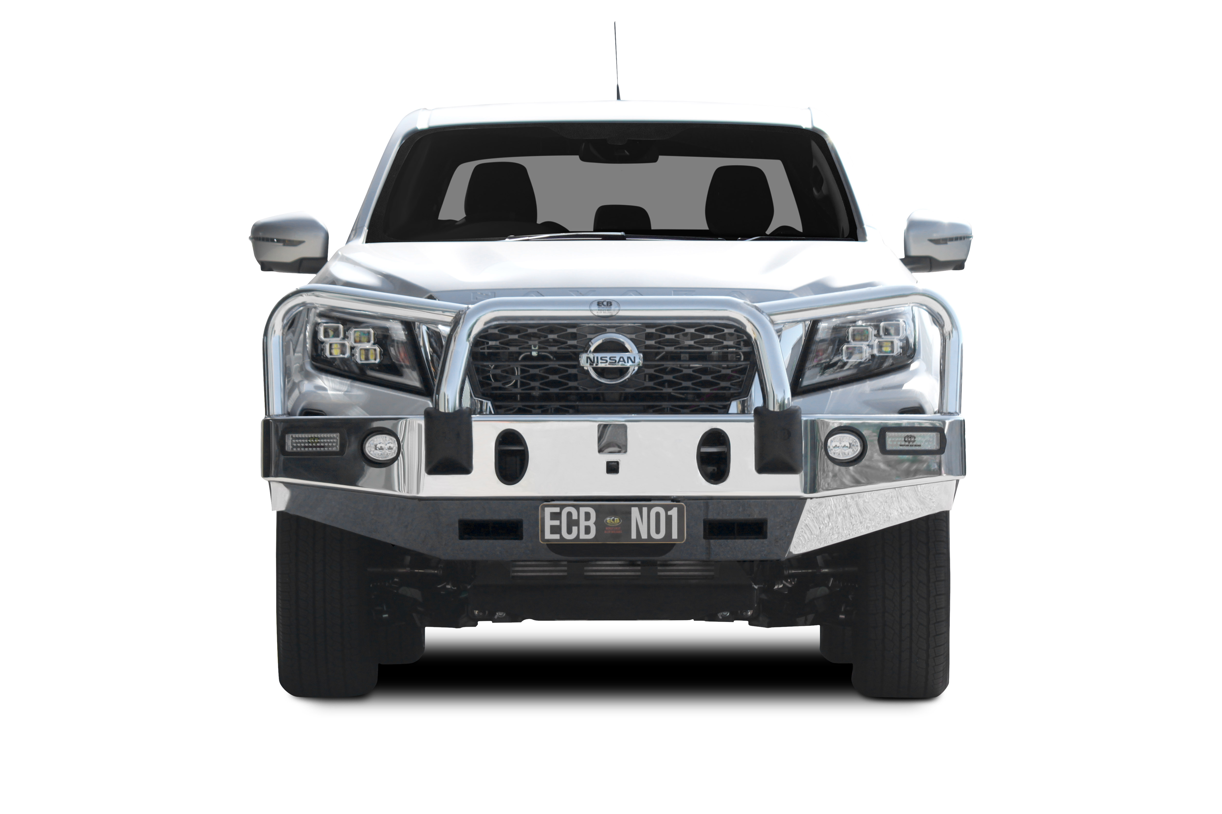 Front bumper without bullbar Nissan Navara D40 05-10 