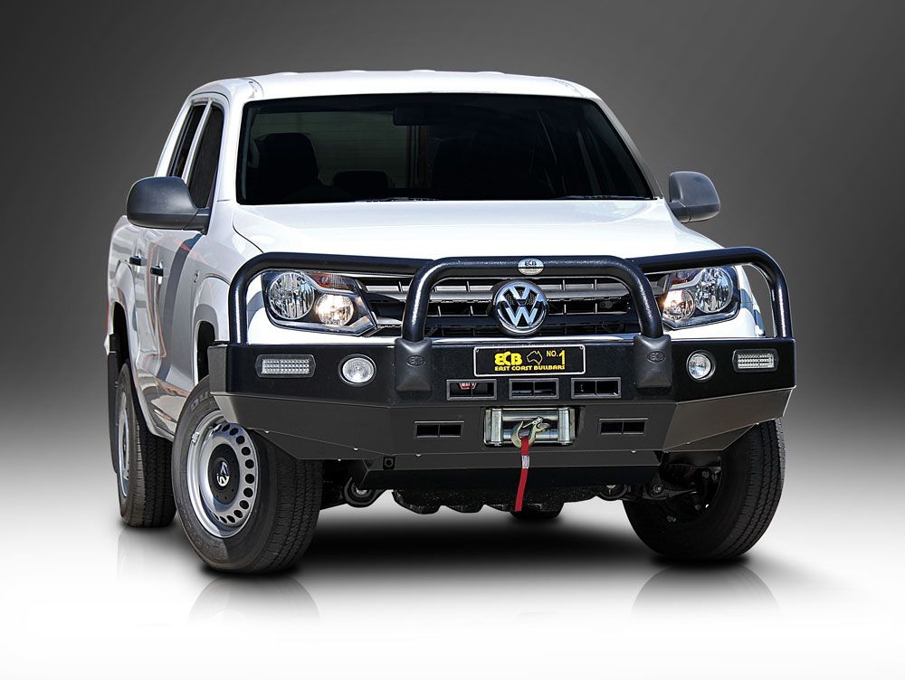 VOLKSWAGEN AMAROK  Winch Bullbar with Bumper Lights (07/10 to 08/16)