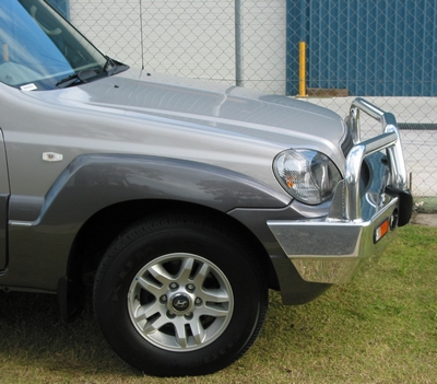 HYUNDAI TERRACAN  Bullbar with Bumper Lights (11/01 to 06)