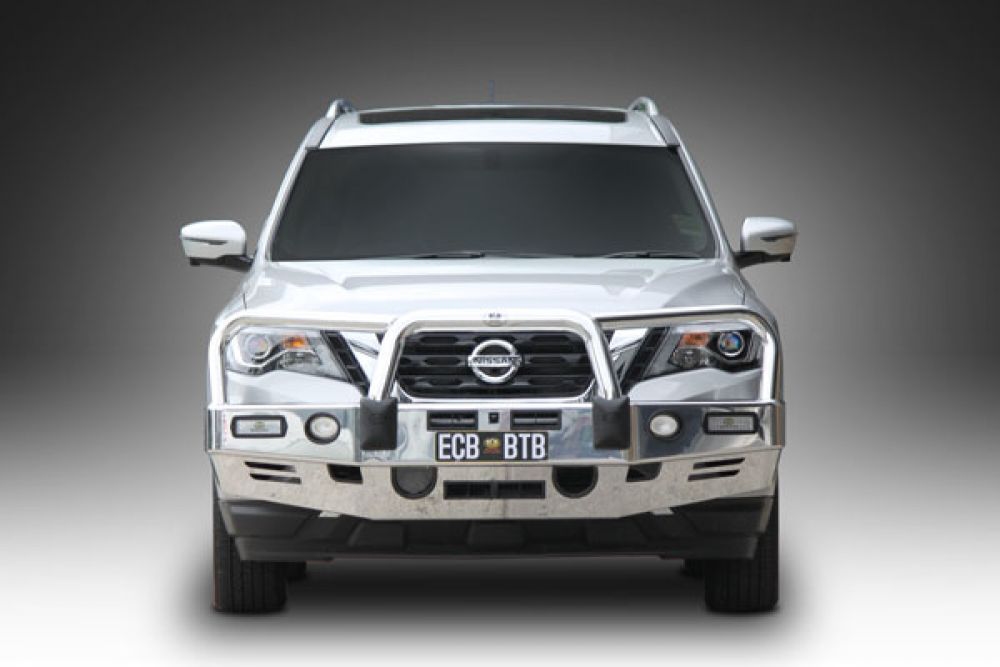 NISSAN PATHFINDER R52 SERIES 2 & 3 Bullbar with Bumper Lights (12/16 to 06/22)