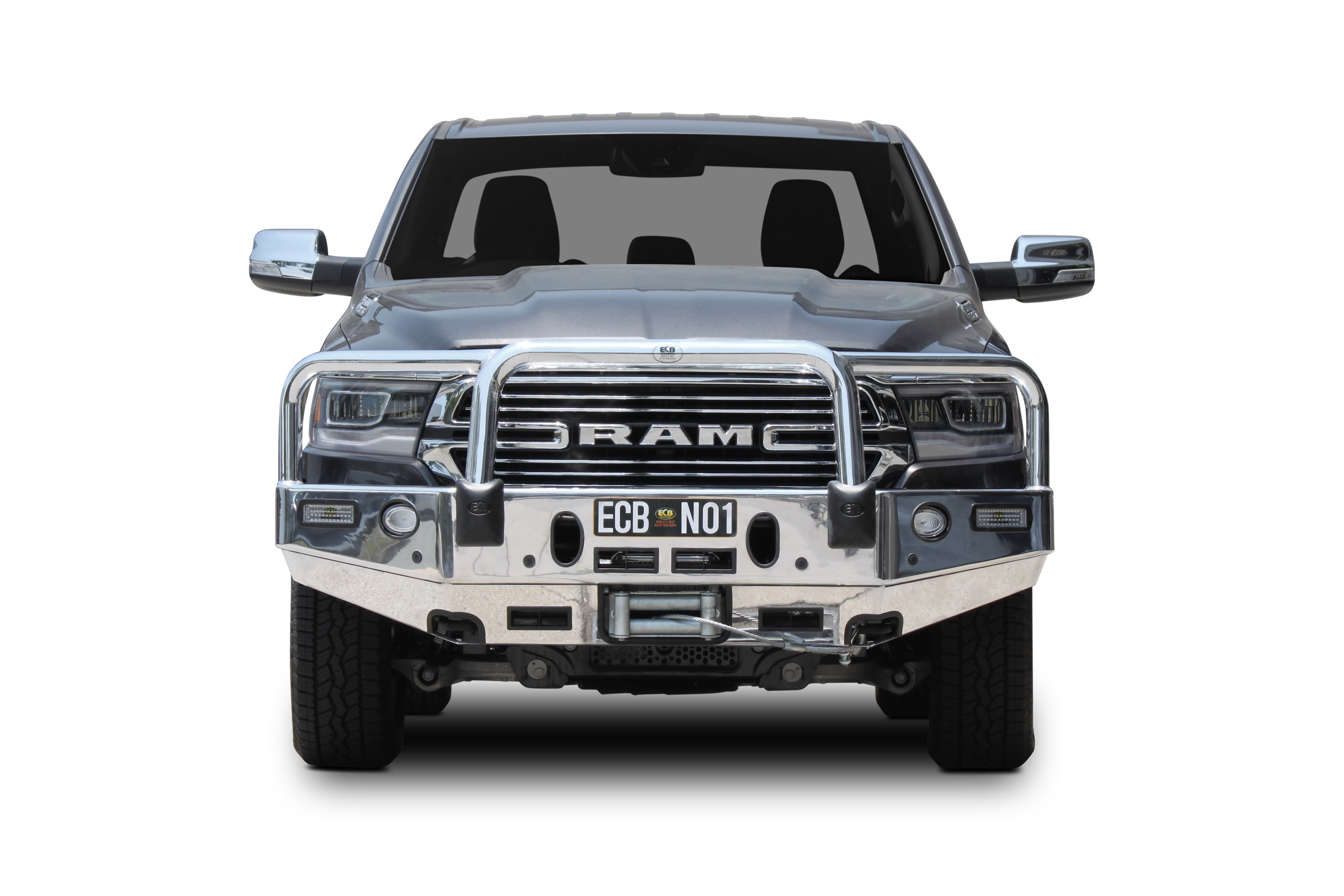 RAM 1500 DT PETROL Winch Bullbar with Bumper Lights (06/19 to )