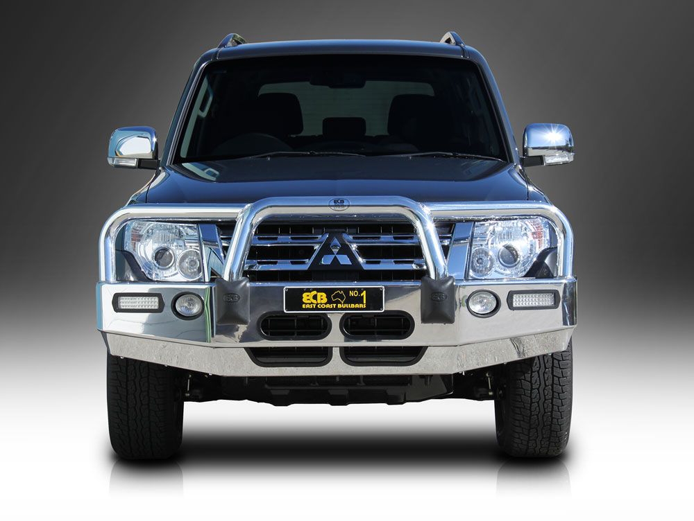 MITSUBISHI PAJERO NW Bullbar with Bumper Lights (10/11 to 06/14)