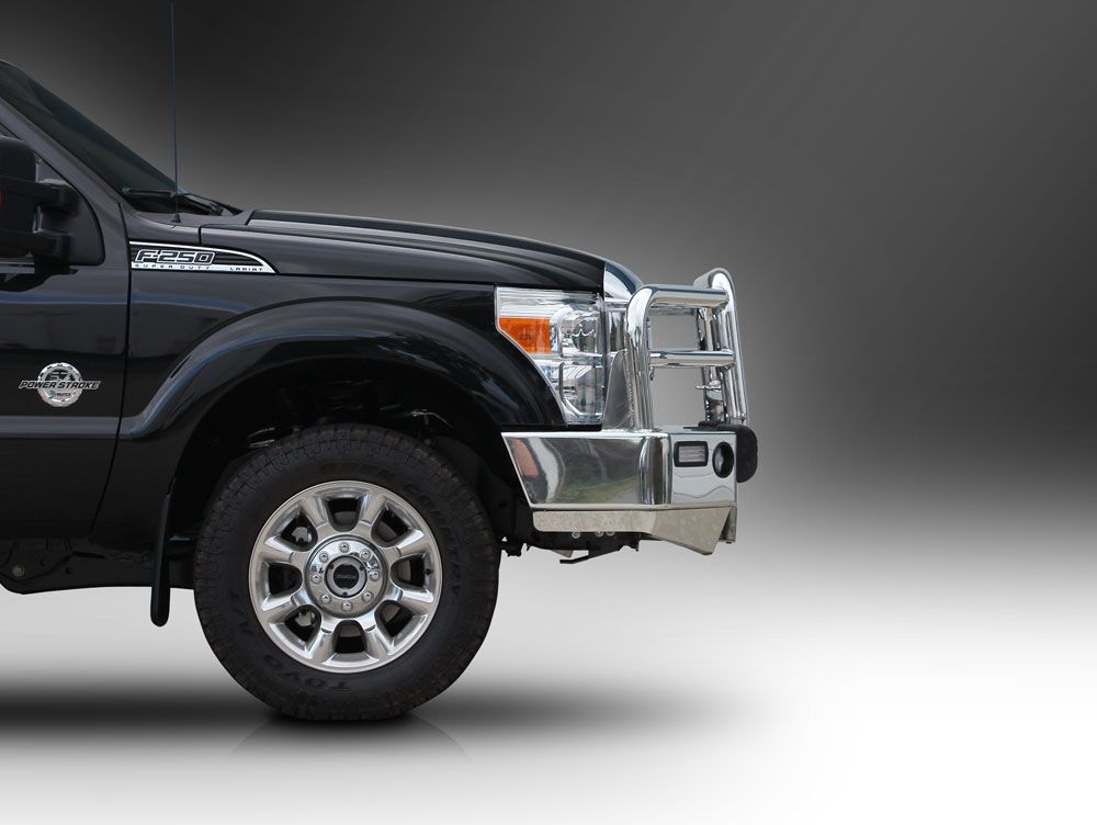 FORD F250 SUPER DUTY Winch Bullbar with Bumper Lights (07/14 to 12/16)