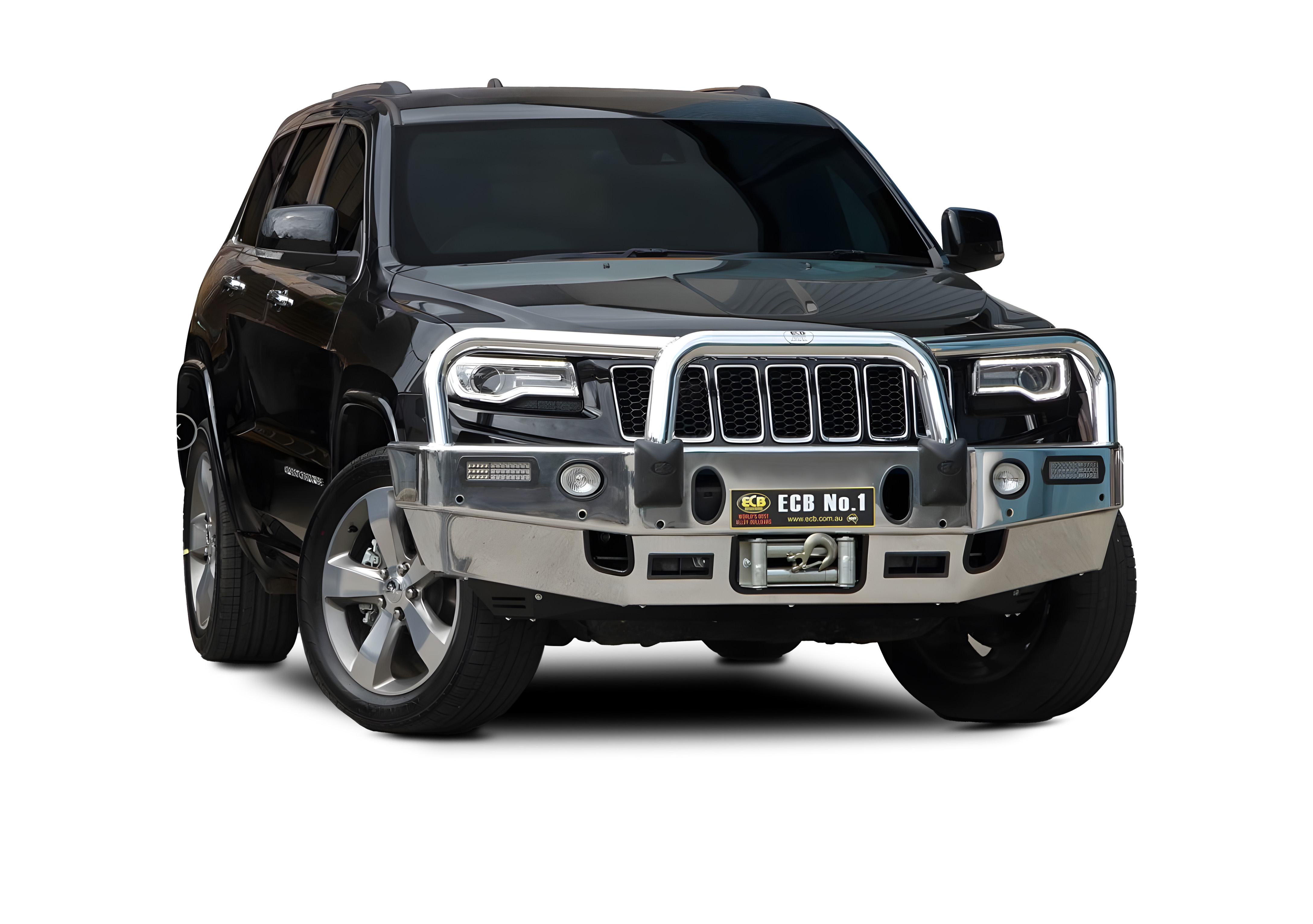 JEEP GRAND CHEROKEE MY14 LAREDO Winch Bullbar with Bumper Lights (06/13 to 03/17)