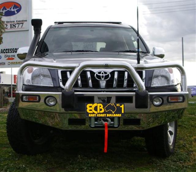 TOYOTA PRADO 120 SERIES Winch Bullbar with Bumper Lights (03/03 to 10/09)