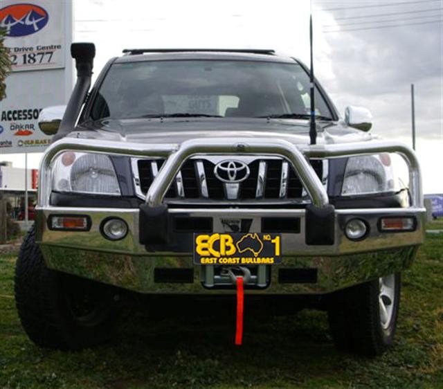 TOYOTA PRADO 120 SERIES Bullbar Winch Compatible with Bumper Lights (03/03 to 10/09)