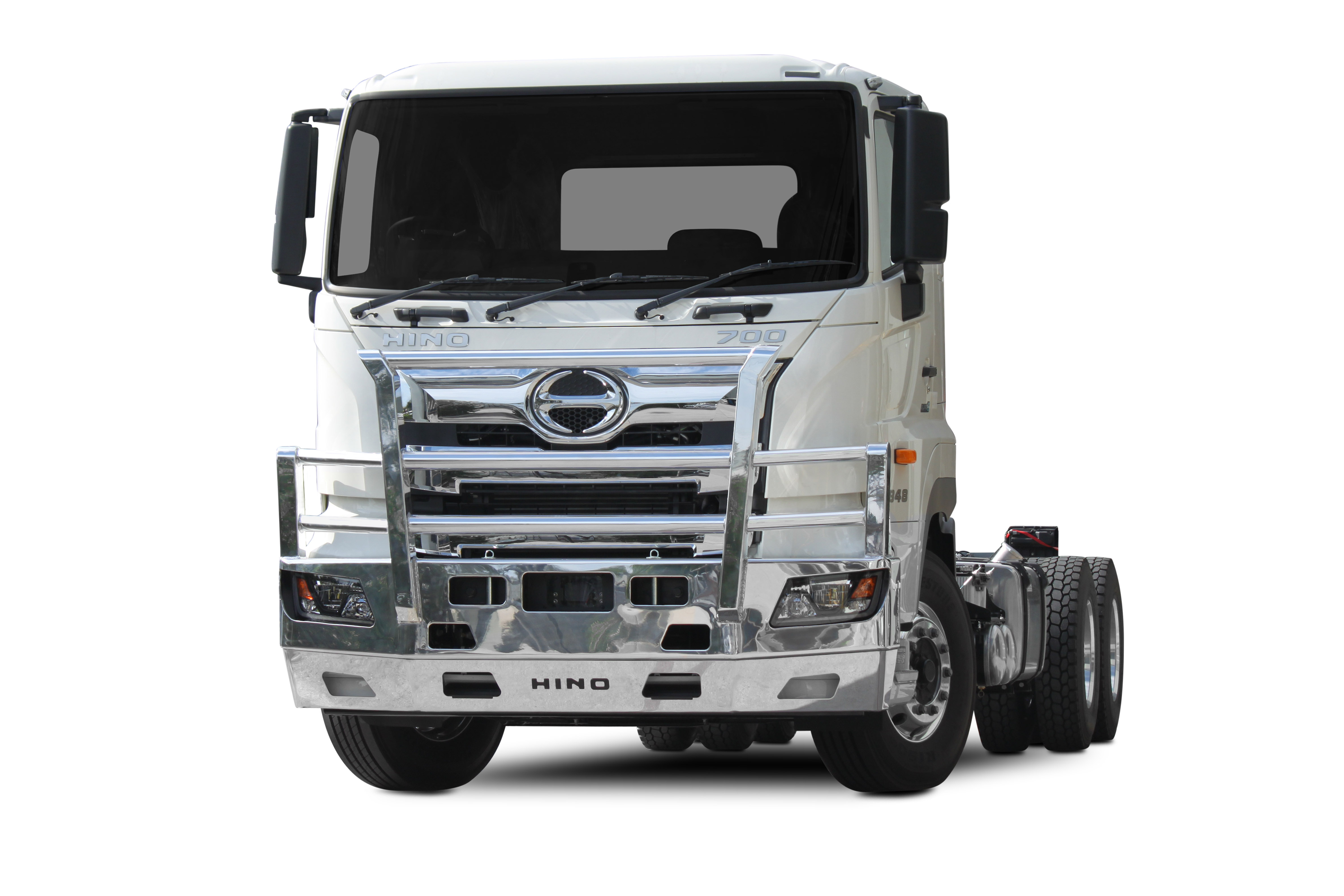 HINO 700 SERIES  Hino Full Protection Alloy Bullbar with Towpin, FUPS Compatible (MY21 to )