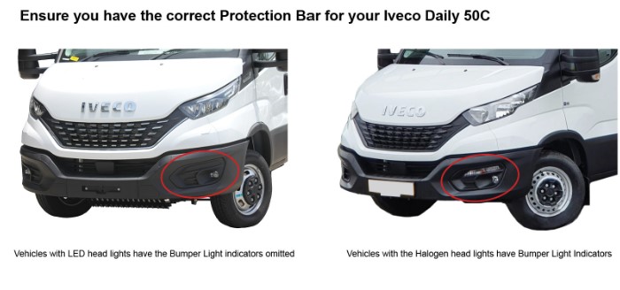 IVECO DAILY 50C/45C Bullbar with Bumper Lights (01/21 to )